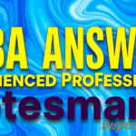 Why MBA Answer for Experienced Professionals-Notesmama